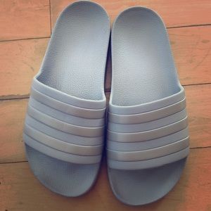 Adidas Adilette grey/silver NWOT